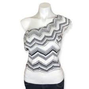 WHITE HOUSE BLACK MARKET One Shoulder Sleeveless Sweater - XS new with tags